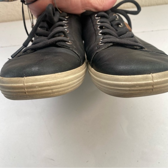 ECCO Danish Soft 7 Design Women’s Black Athletic Leather Sneaker EU 38 US 7 - Picture 4 of 15